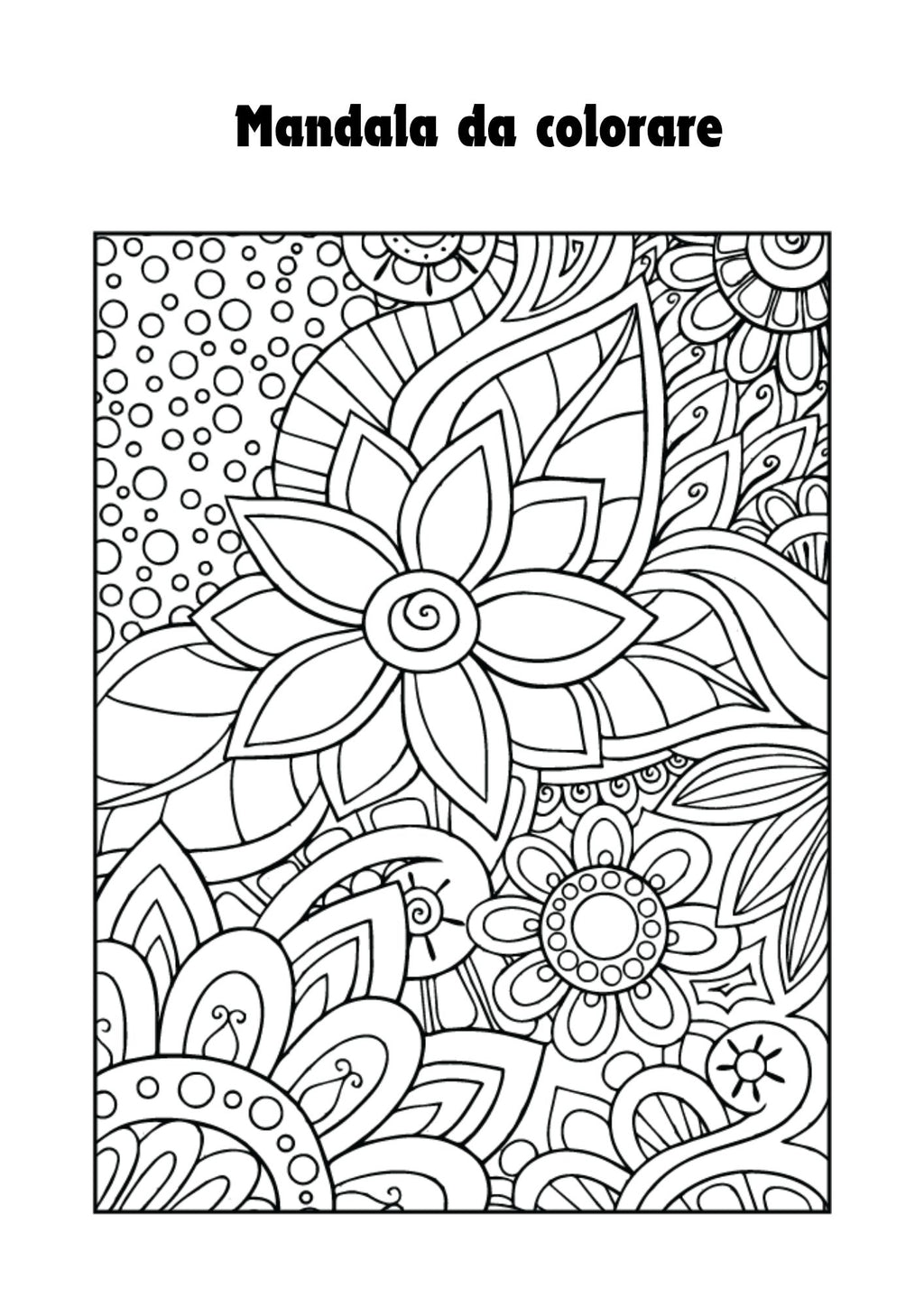 Mandala da colorare