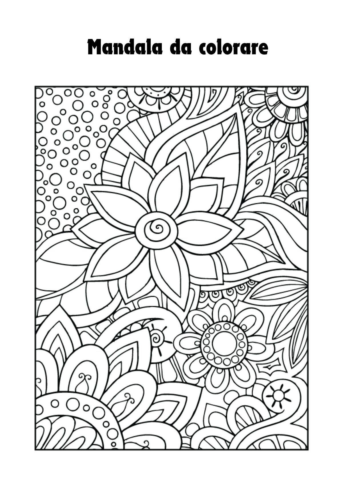 Mandala da colorare