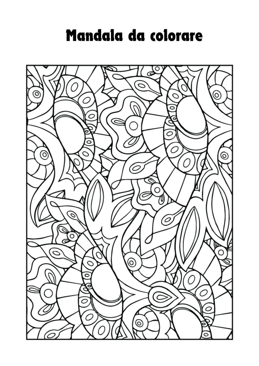 Mandala da colorare