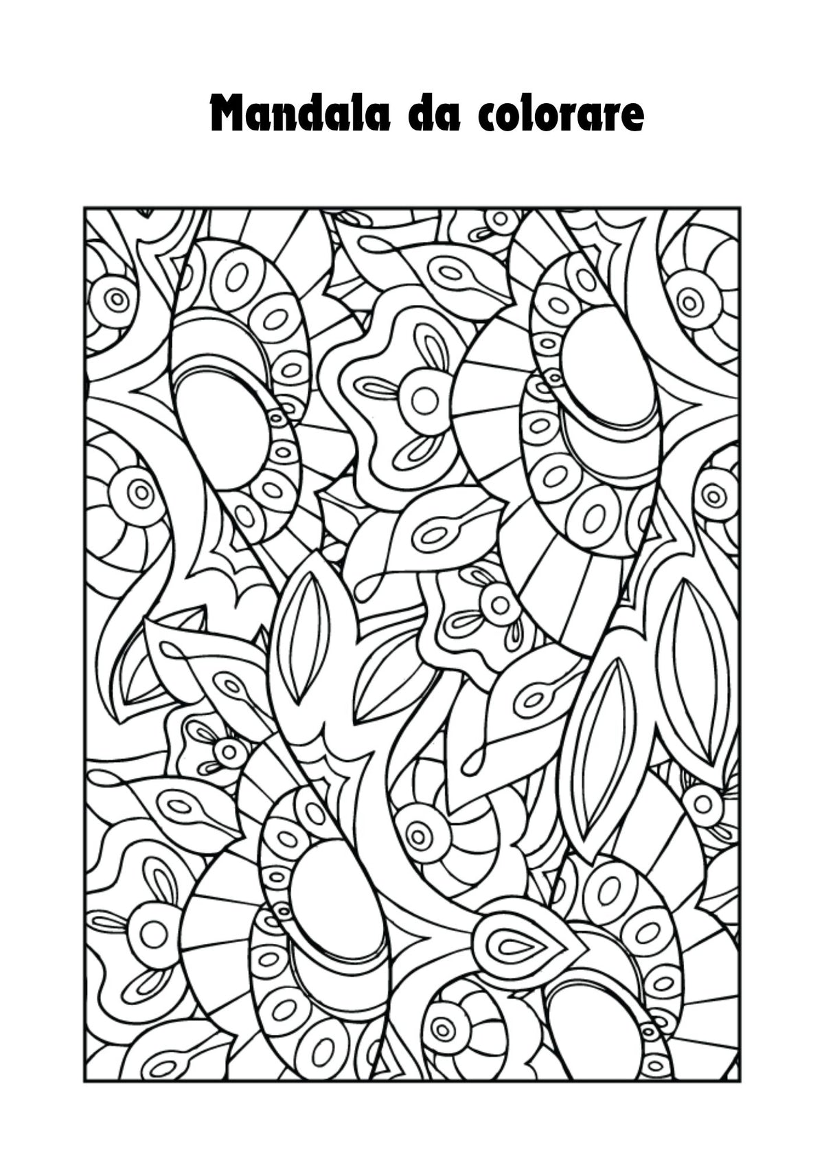 Mandala da colorare