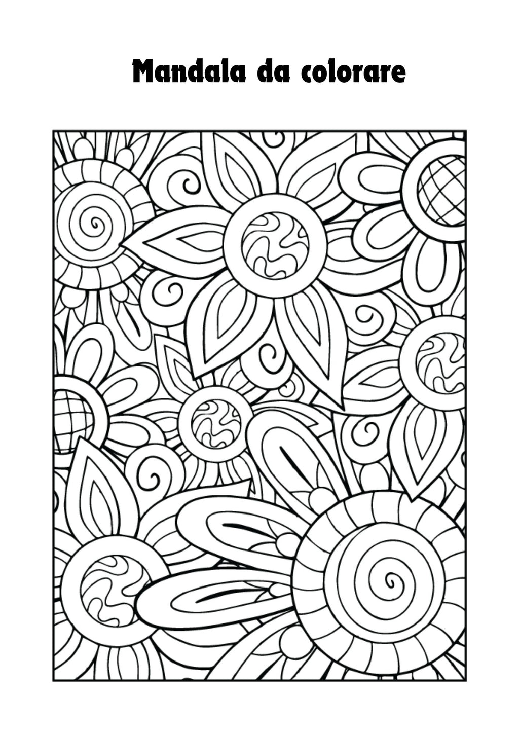 Mandala da colorare