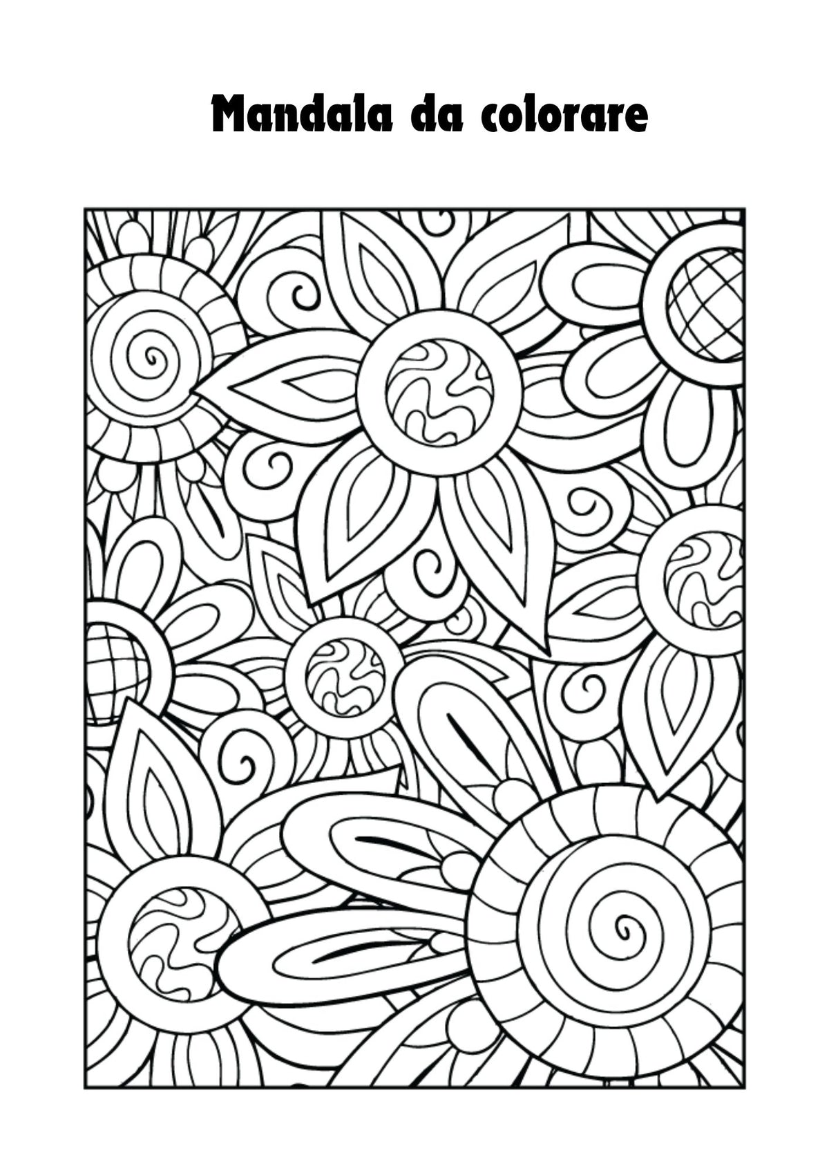 Mandala da colorare