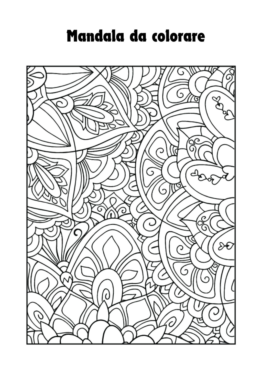 Mandala da colorare