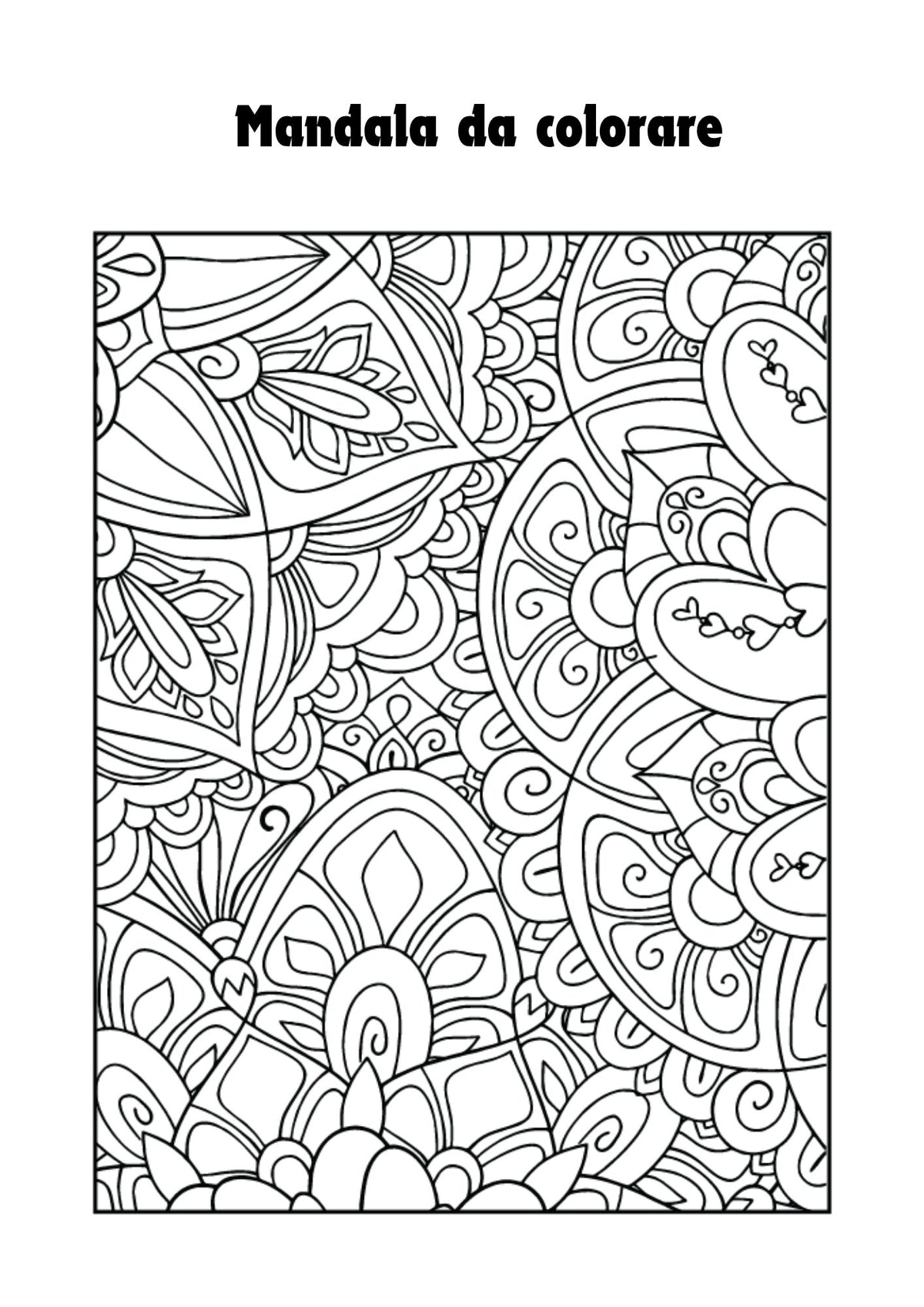 Mandala da colorare