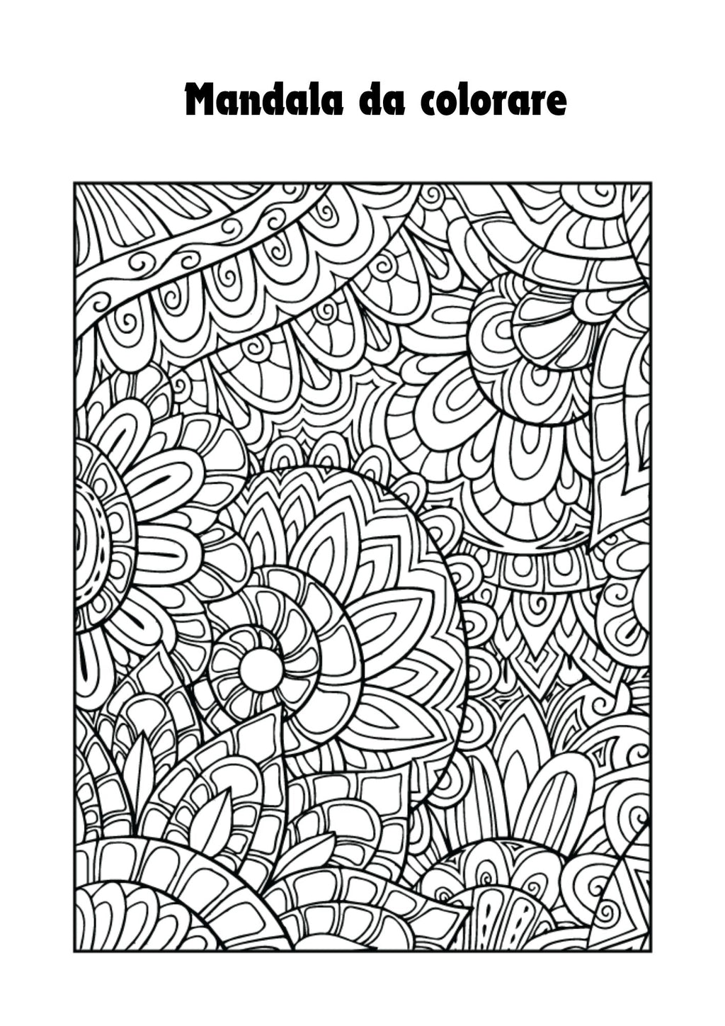 Mandala da colorare