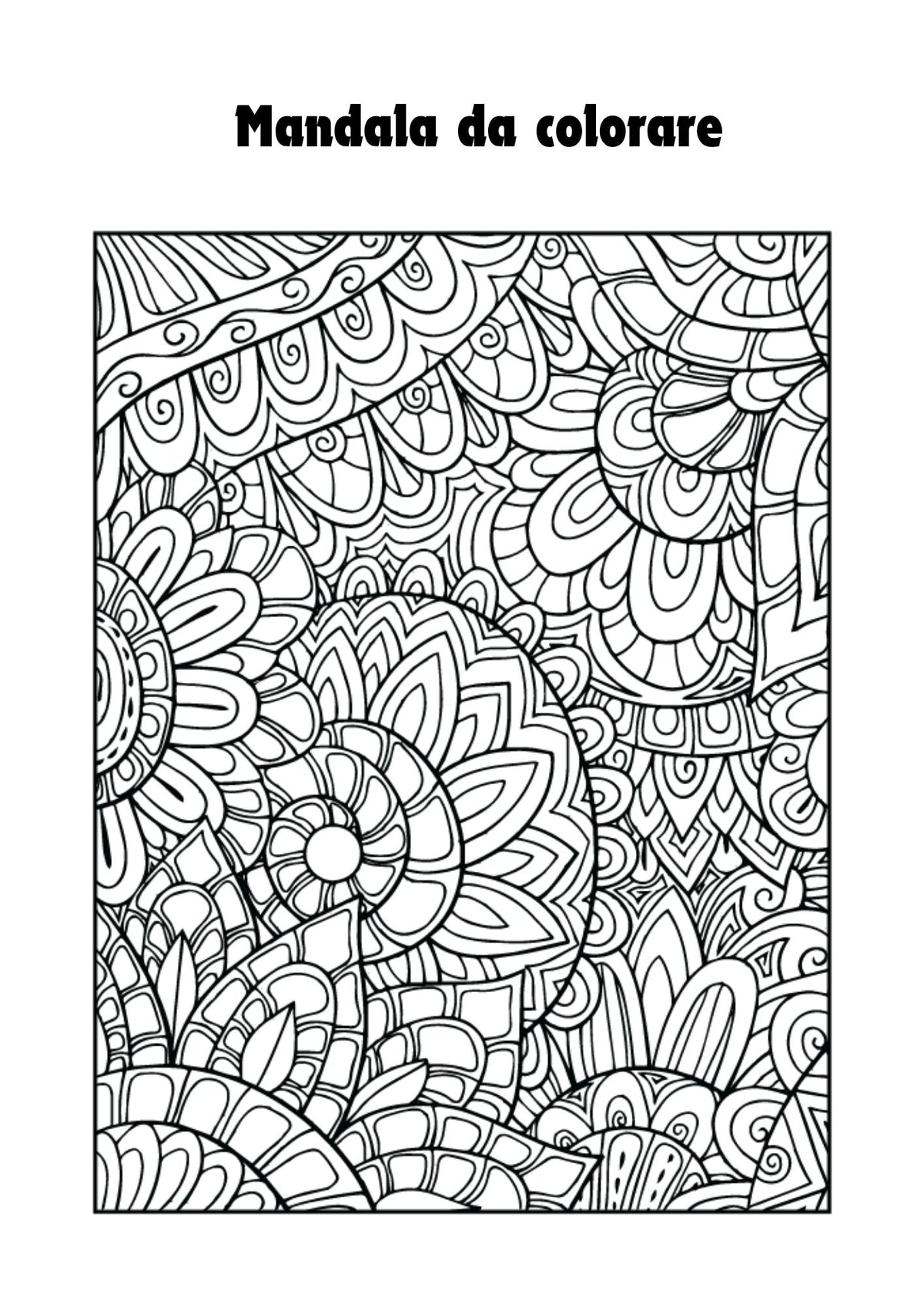 Mandala da colorare